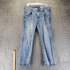 Faded Glory Jeans Mens Size 32x30 Blue Straight Fit 32x30 Mid-Wash Denim